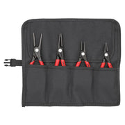 KNIPEX 00 19 57 Precision Circlip Pliers Set in Roll, 4 Piece - 00 19 57