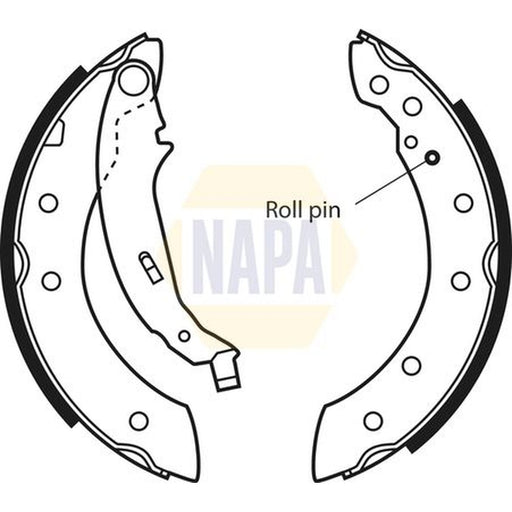 NAPA Brake Shoe Set Axle Kit NBS1021