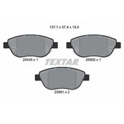 Textar Front Brake Pad Set 2454901