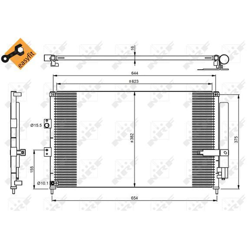 NRF Air Conditioning Condenser 35865
