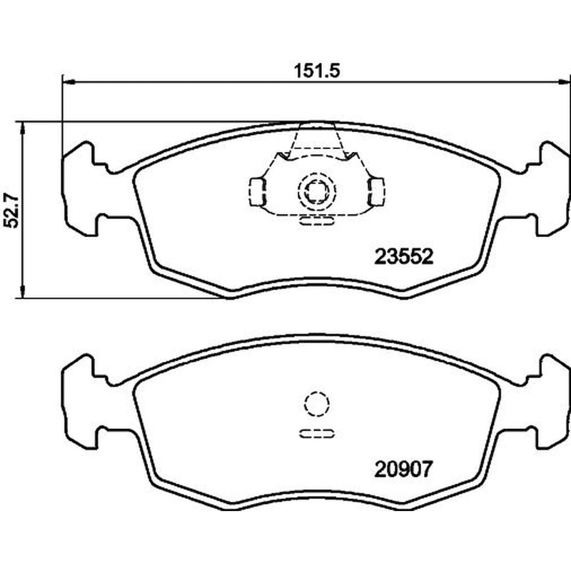 DON Front Brake Pad Set PCP1589