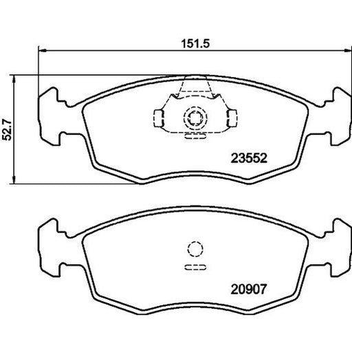 DON Front Brake Pad Set PCP1589