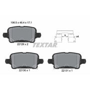 Textar Rear Brake Pad Set 2212901