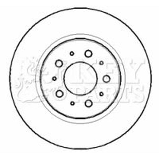 Key Parts 2 x Vented Rear Brake Discs KBD4390