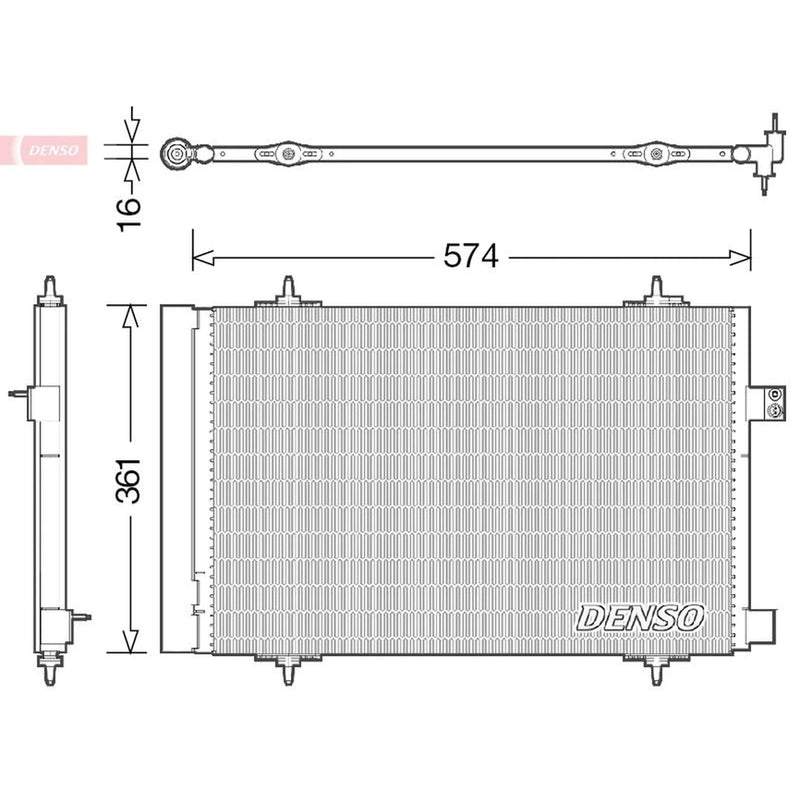 Denso Air Conditioning Condenser DCN21019