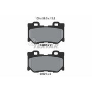 Textar Rear Brake Pad Set 2499501