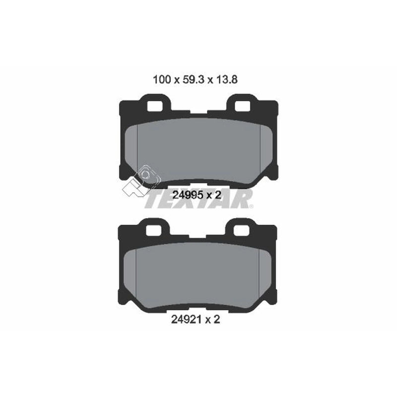 Textar Rear Brake Pad Set 2499501