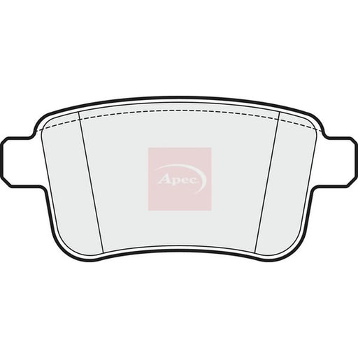 Apec Rear Brake Pad Set PAD1657