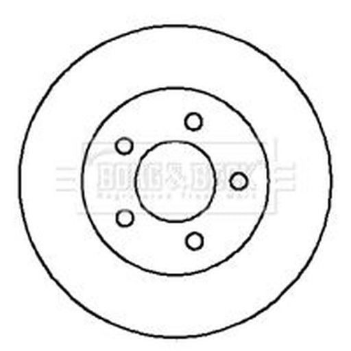 Borg & Beck 2 x Vented Front Brake Discs BBD4121