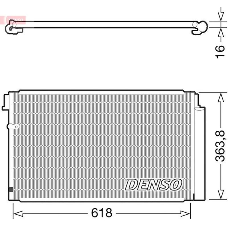 Denso Air Conditioning Condenser DCN40011