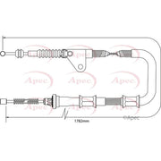 Apec Handbrake Cable Right Rear CAB1415