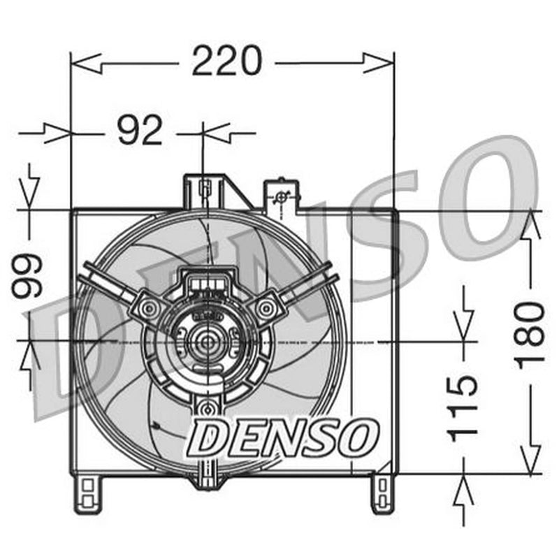 Denso Engine Cooling Fan DER16002