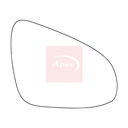 Apec Exterior Wing Mirror Glass Right AMS2296