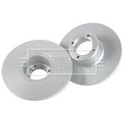 Borg & Beck 2 x Solid Front Brake Discs BBD4264