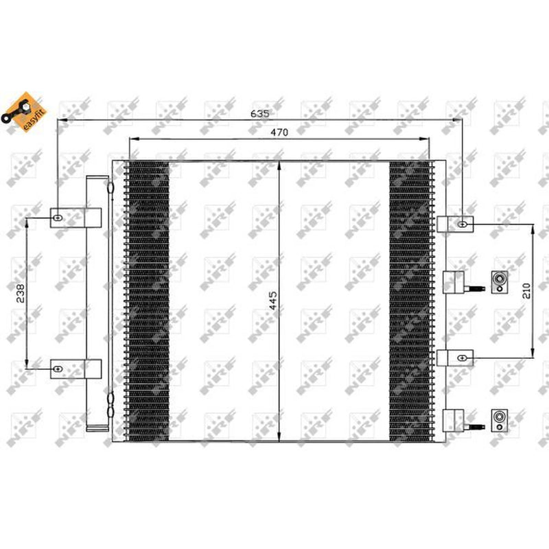 NRF Air Conditioning Condenser 35604