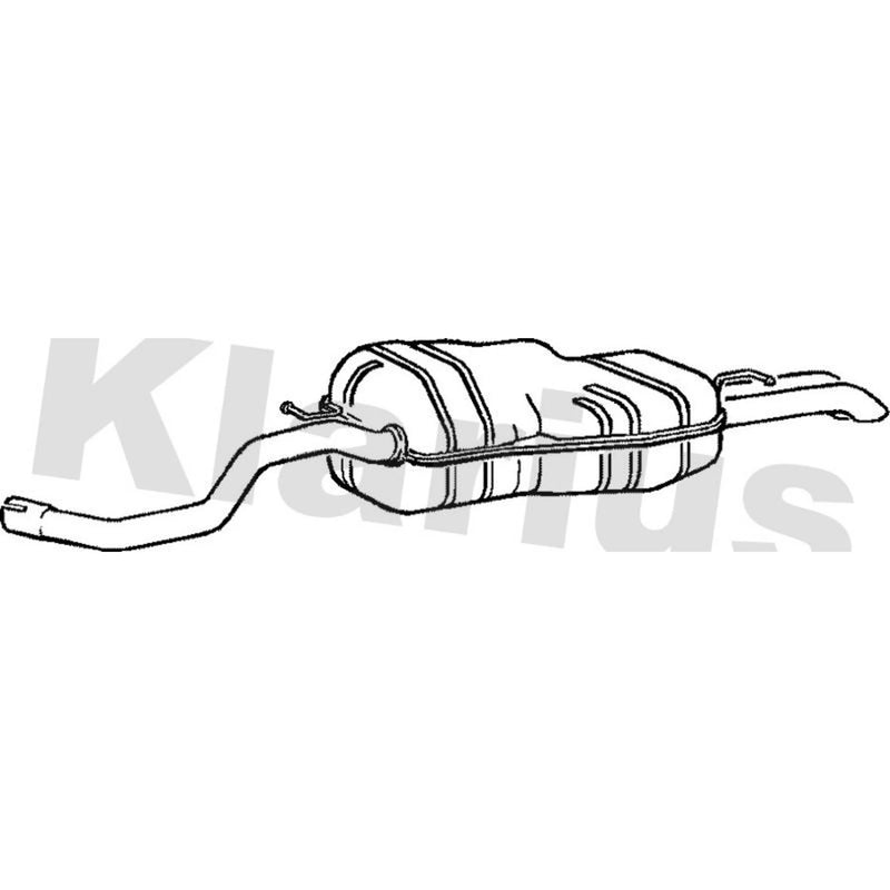 Klarius Box With Tail Pipe Rear VW517B