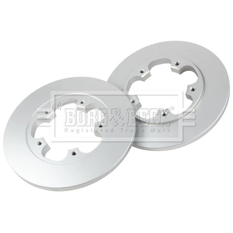 Borg & Beck 2 x Solid Rear Brake Discs BBD5364