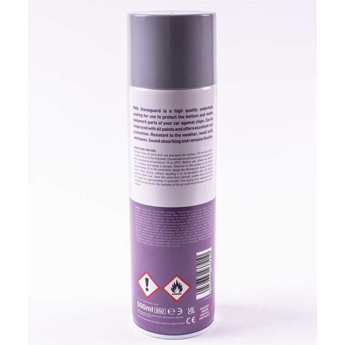 2 x PMA Professional Stone Guard Grey 500ml Spray Paint High Coverage PMA  - Town Parts