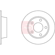 Apec 2 x Solid Rear Brake Discs DSK3614