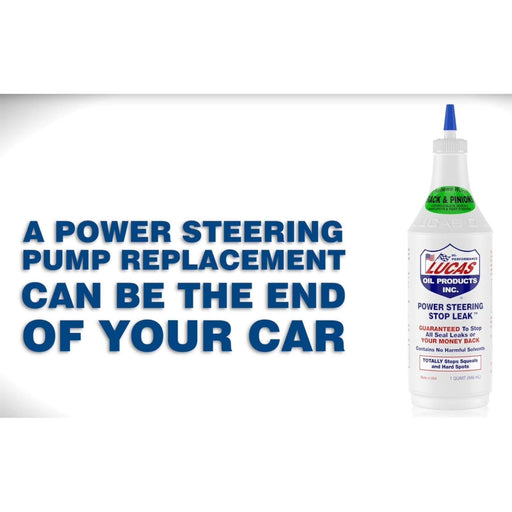 LUCAS OIL POWER STEERING STOP LEAK FIX RACK/BOX FLUID SEAL 946ML Lucas Oil  - Town Parts