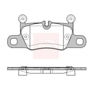 Apec Rear Brake Pad Set PAD2481