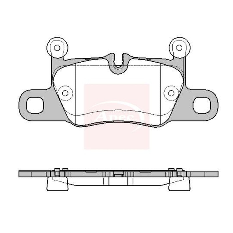 Apec Rear Brake Pad Set PAD2481