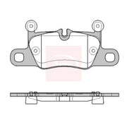 Apec Rear Brake Pad Set PAD2481