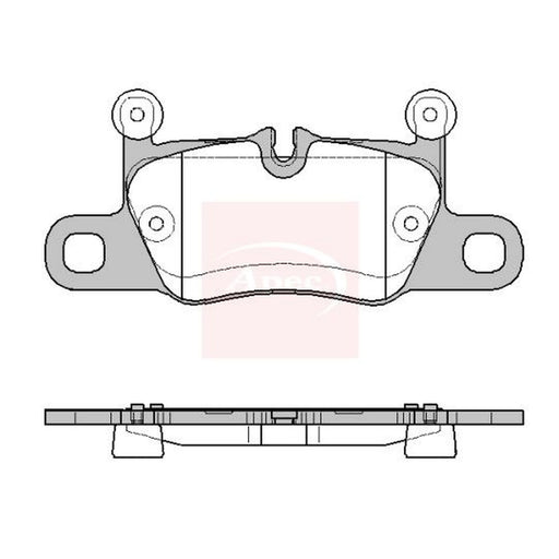 Apec Rear Brake Pad Set PAD2481