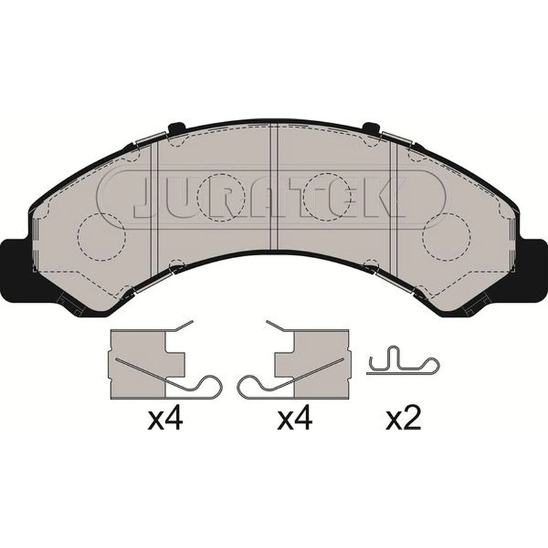 Juratek Front Brake Pad Set JCP009