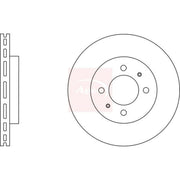 Apec 2 x Vented Front Brake Discs DSK2642