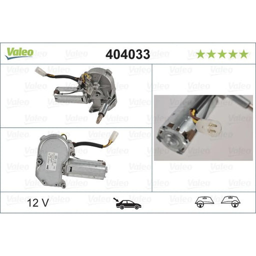 Valeo Front/Rear Wiper Motor Rear 404033