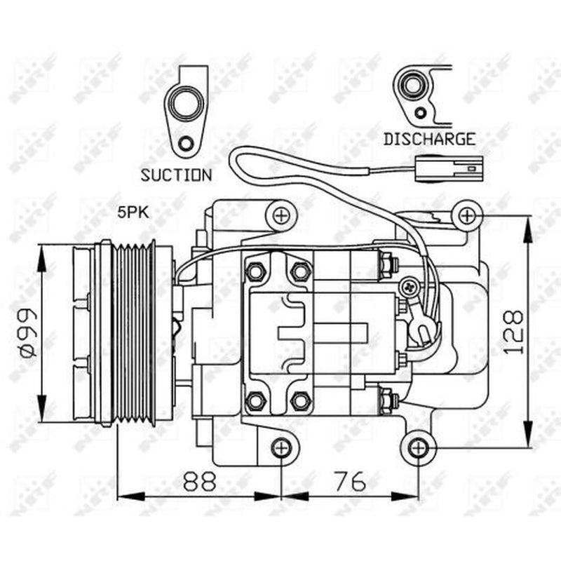 NRF Air Conditioning Compressor 32234