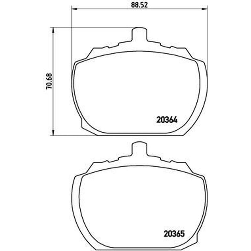 Brembo Front Brake Pad Set P24004