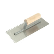 R.S.T. Notched Trowel 6mm Square Notches Wooden Handle 11 x 4.1/2in - RTR153DS