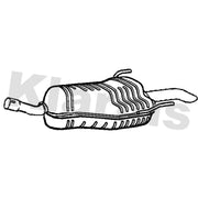 Klarius Box With Tail Pipe Rear GM598X