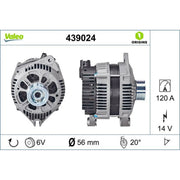 Valeo Car Alternator 12V 439024