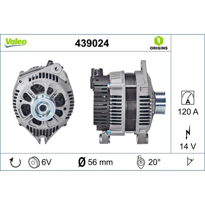 Valeo Car Alternator 12V 439024