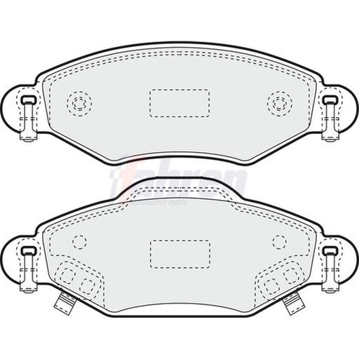 Fahren Front Brake Pad Set FBP3801