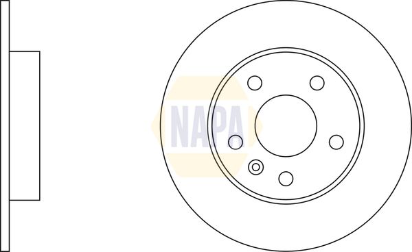 NAPA Front Vented & Rear Vented Brake Discs & Pads fits OPEL SAAB VAUXHALL