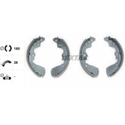 Textar Brake Shoe Set Axle Kit 91042600