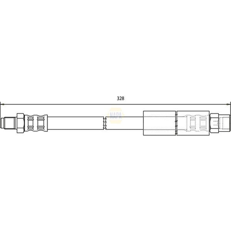 NAPA Brake Hydraulic Hose Line Rear NBH1020