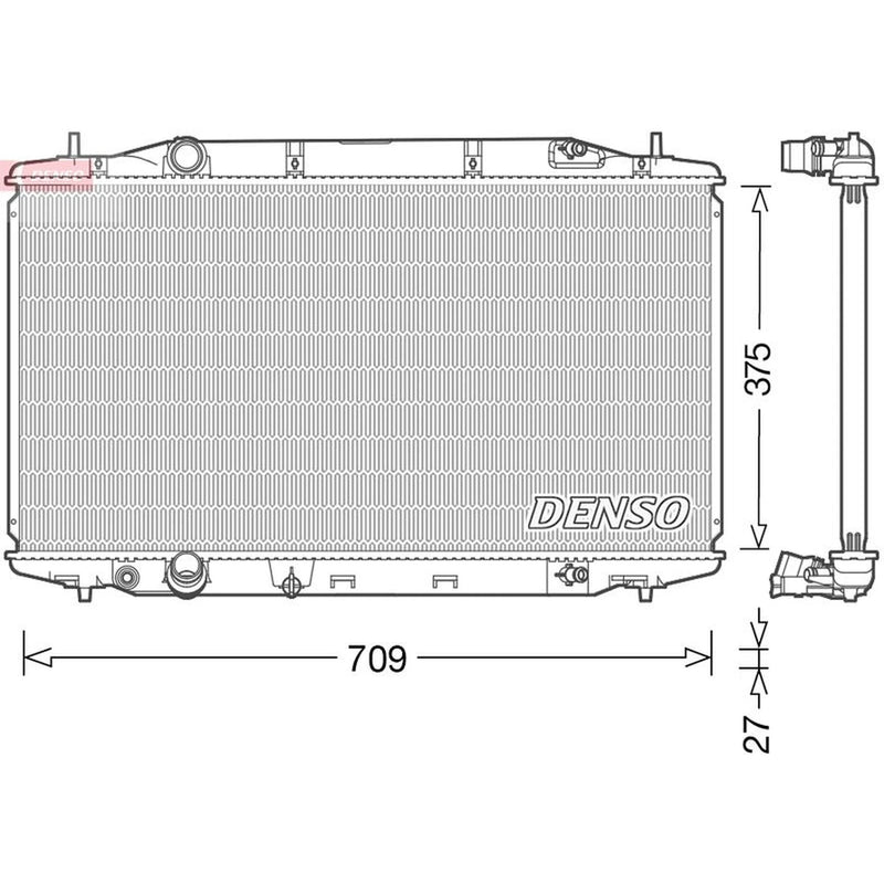 Denso Engine Radiator DRM40041