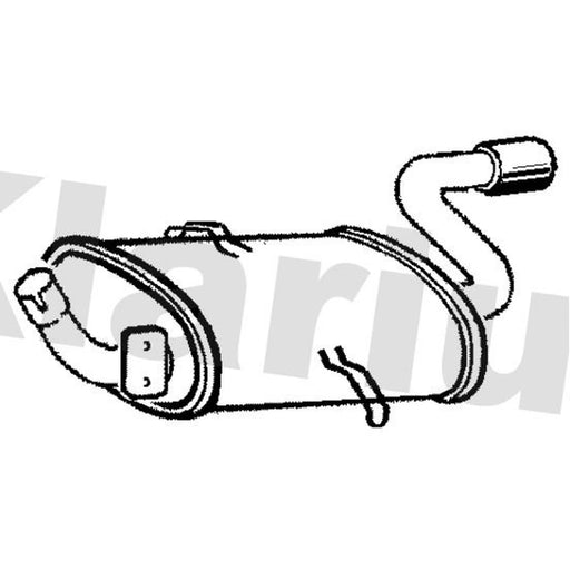 Klarius Box With Tail Pipe Rear VO406H