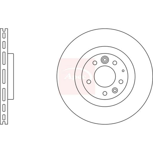 Apec 2 x Vented Front Brake Discs DSK2466
