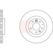 Apec 2 x Vented Front Brake Discs DSK2466