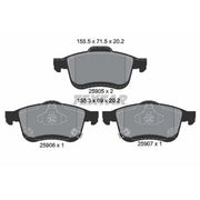 Textar Front Brake Pad Set 2590501