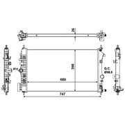 NRF Engine Radiator 53776
