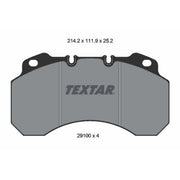 Textar Front Brake Pad Set 2910004