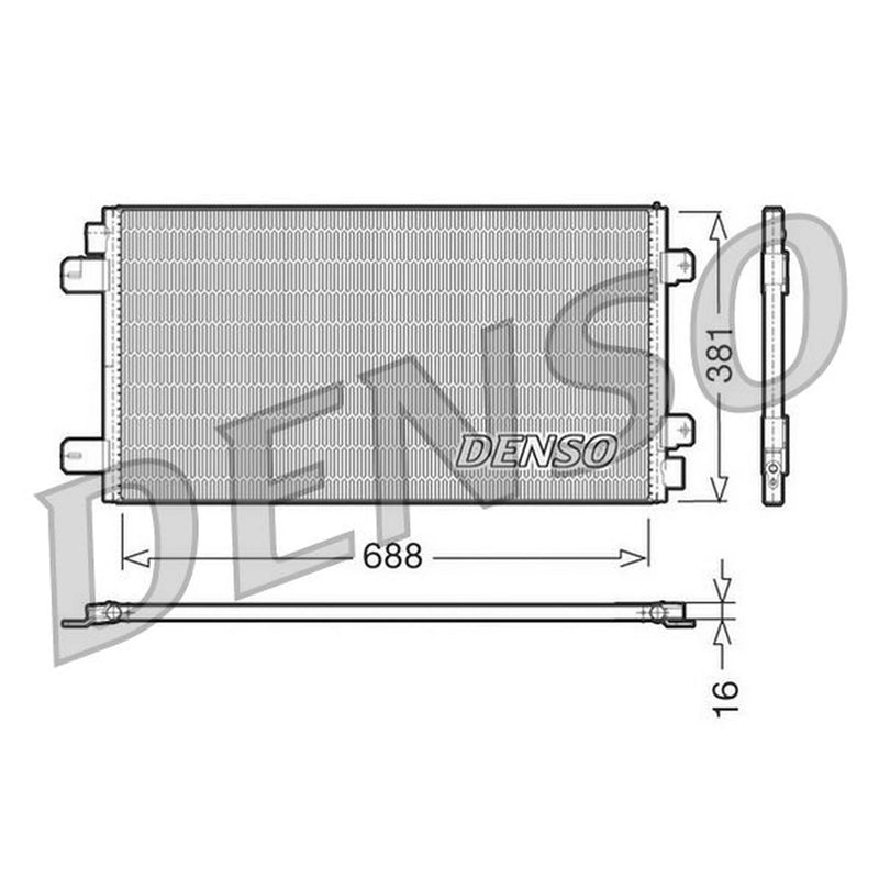 Denso Air Conditioning Condenser DCN23024