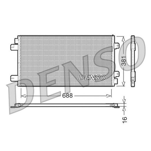 Denso Air Conditioning Condenser DCN23024